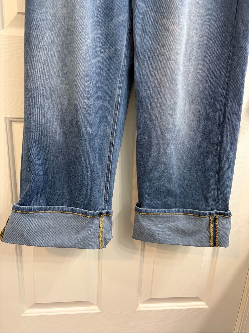 Halara flex high waisted pockets rolled hem wide leg - Picture 6 of 7